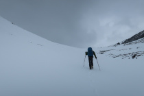 Schneewanderung ueber Pass machte es auch nicht einfacher
