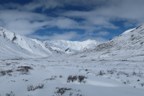 Schneebedeckter Pass