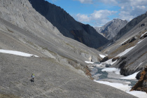 Canyonpass, Wet-Hiking war oft angesagt. Zum Glueck schien die Sonne.