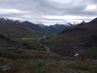 Schoener Platz fuer Mittagsrast nahe Anaktuvuk Pass