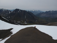 Schnee Anfangs Juli auf 1500m